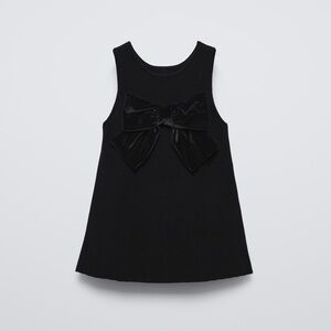 Zara Bow Trimmed Knit Dress